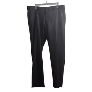ProTour Mens Black‎ Performance Golf Pants 38x32 Straight Leg Flat Front